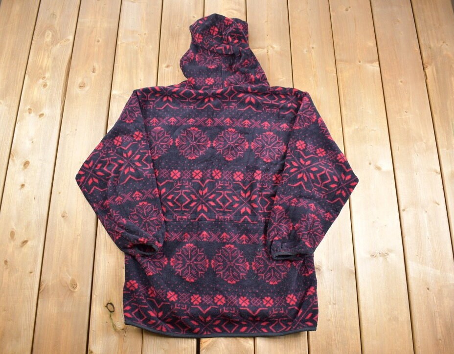 Vintage 1990s Lands End Half Zip Fleece Sweater
