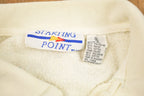 Vintage 1990s Quarter Button Striped Sweatshirt