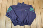 Vintage 1990s Puma Full Zip Mock Neck Sweatshirt