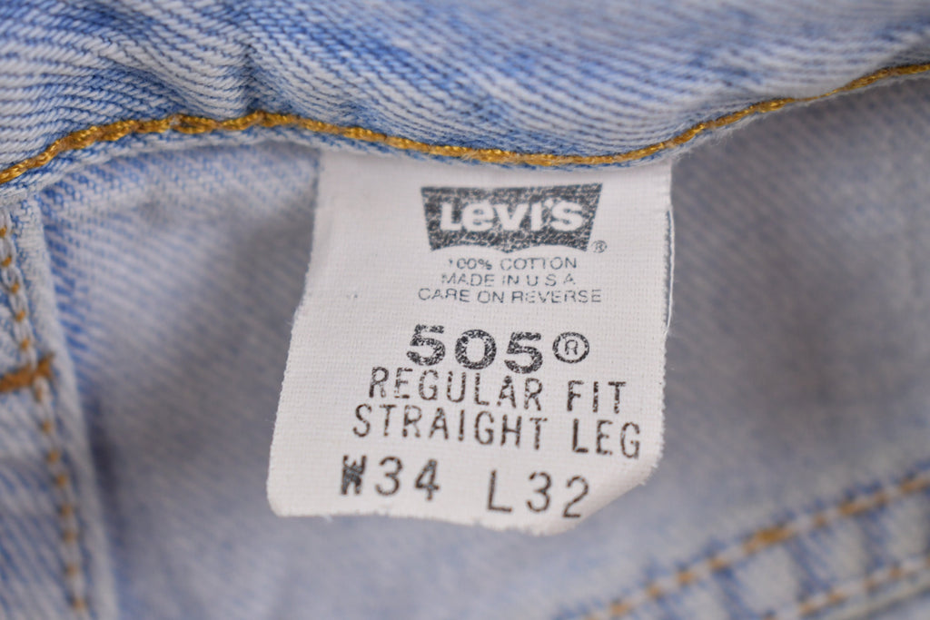 Vintage 1990s Levi's 505 Red Tab Jeans Size 32 x 31