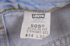 Vintage 1990s Levi's 505 Red Tab Jeans Size 32 x 31