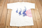 Vintage 1990s Naples Gulf of Florida Pelicans Graphic T-Shirt