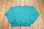 Vintage 1980s Blank Raglan Crewneck Sweatshirt