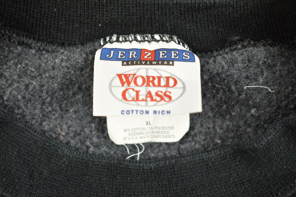 Vintage 1990s Drop Ship Express Embroidered Crewneck Sweatshirt  90s Crewneck  Essential  Streetwear  90s Blank  Black Sweatshirt