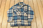 Vintage 1980s Bell Shirt Flannel Shirt Jacket Men's Small