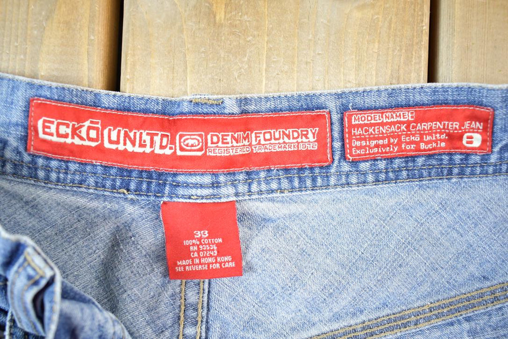 Vintage 1990s Ecko Unltd Hip Hop Denim Jeans Size 34 x 31  Vintage Denim  Vintage Levis  Made In USA  Retro Jeans