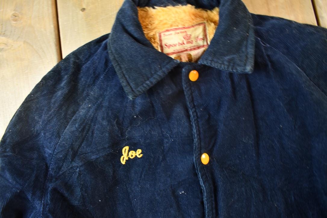 Vintage 1950s KENNEDY Corduroy Varsity Jacket