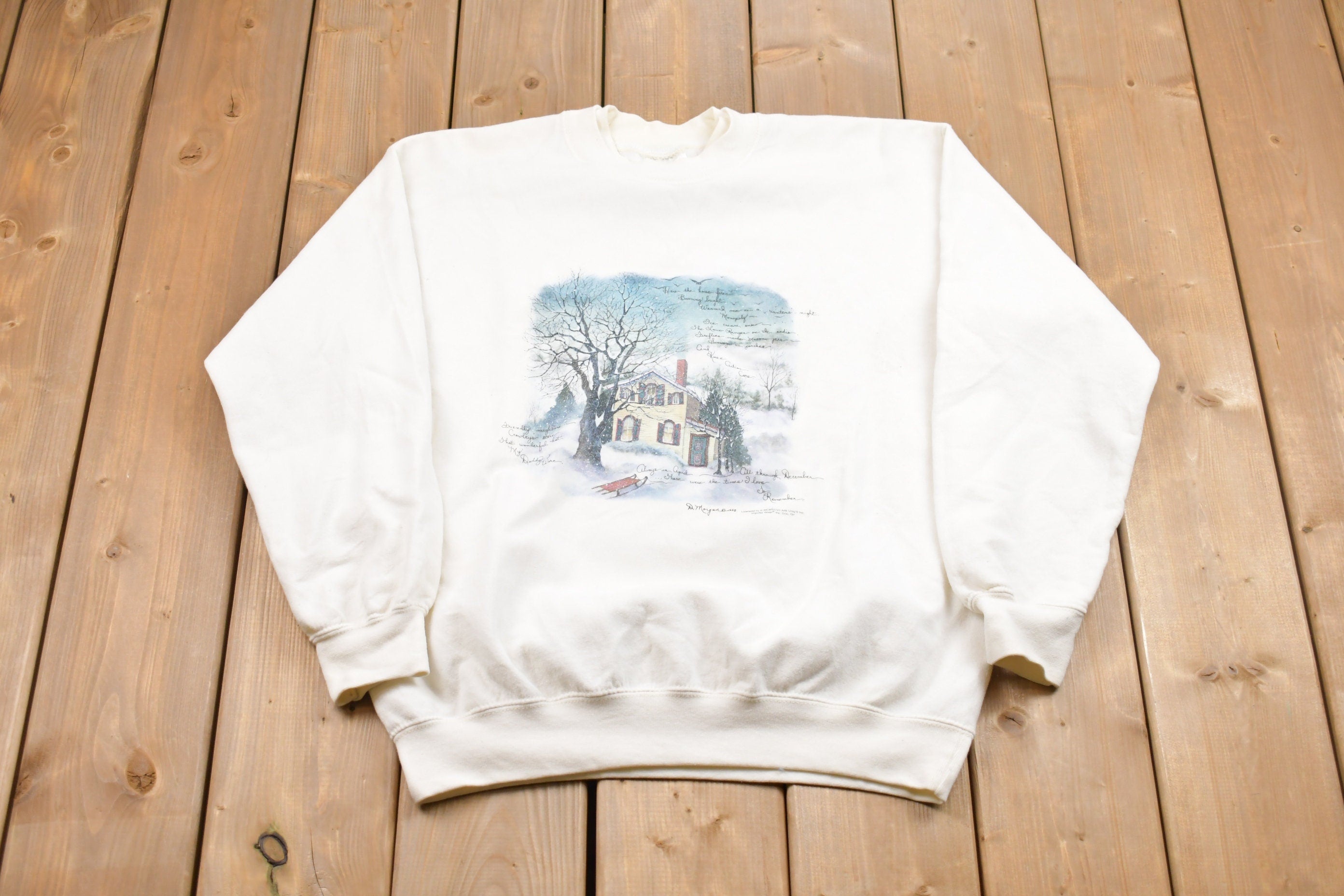 Vintage 1990s Winter Wonderland Crewneck Sweatshirt