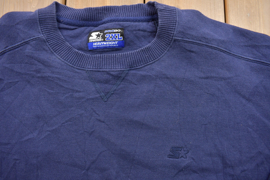 Vintage 1990s Starter Pro Blank Crewneck Sweatshirt