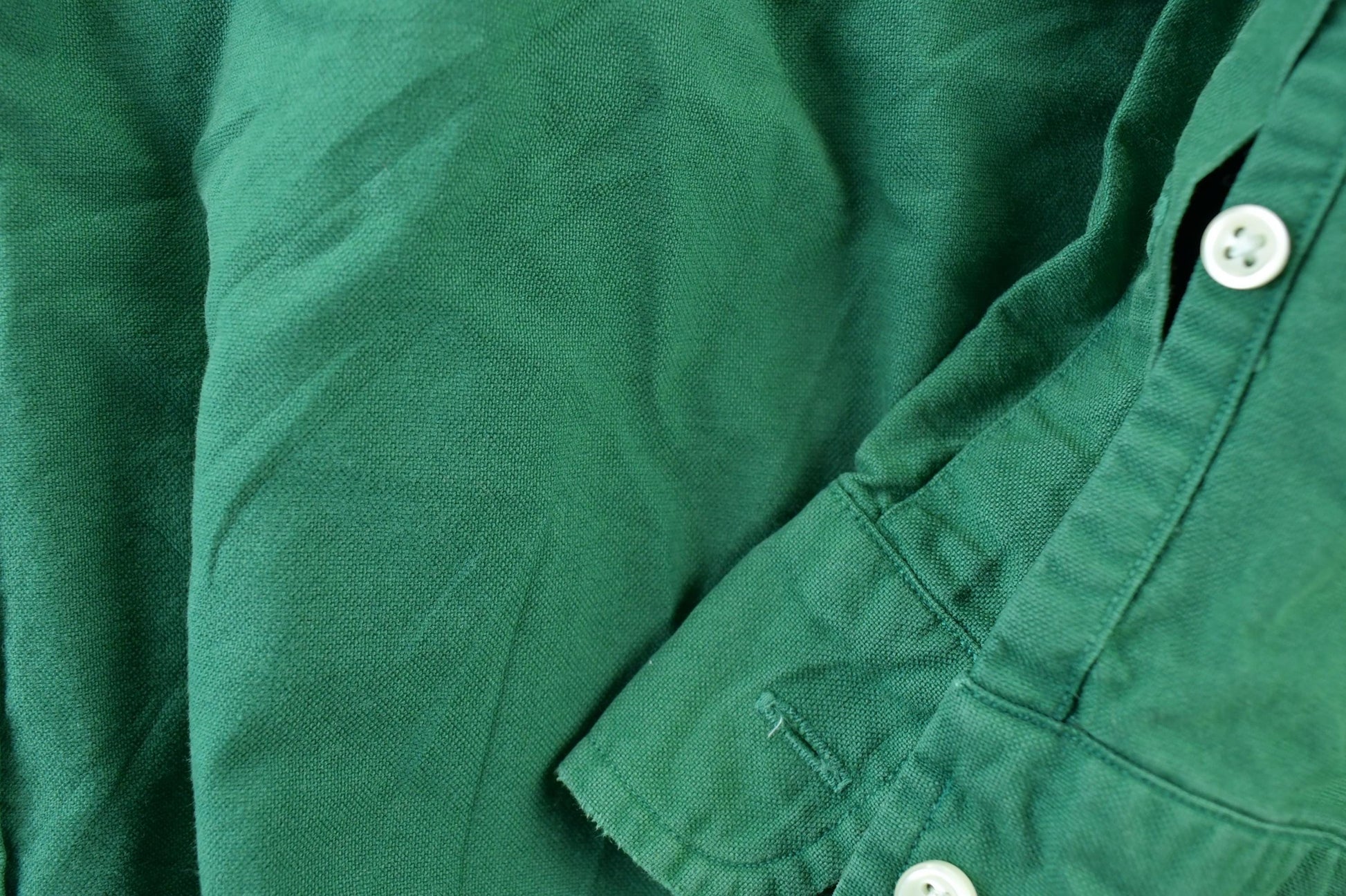 Vintage 90s Ralph Lauren Hunter Green Button Up Shirt