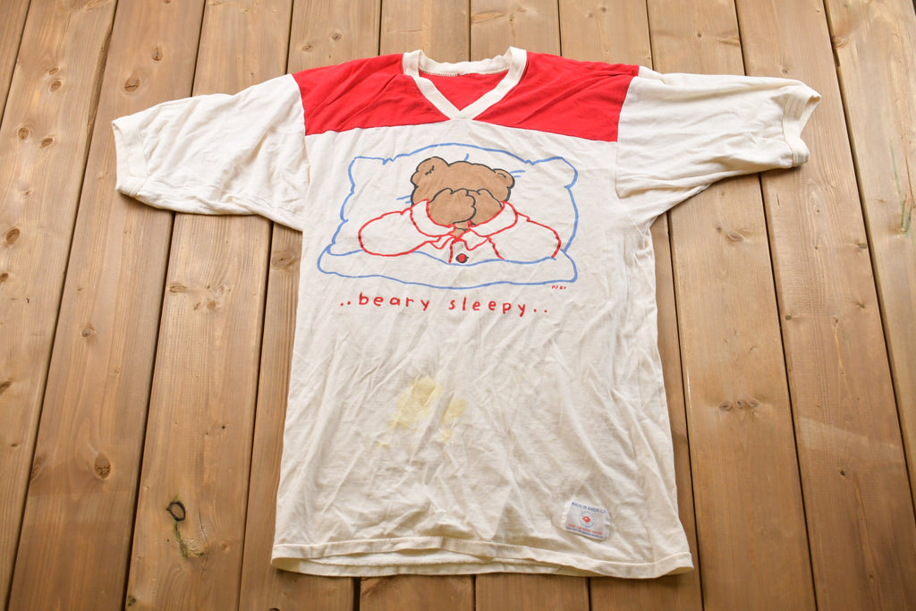 Vintage 1987 Cute Bear "Beary Sleepy" T-Shirt