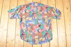 Vintage 1990's Haupt Abstract Button Up Shirt Men's L