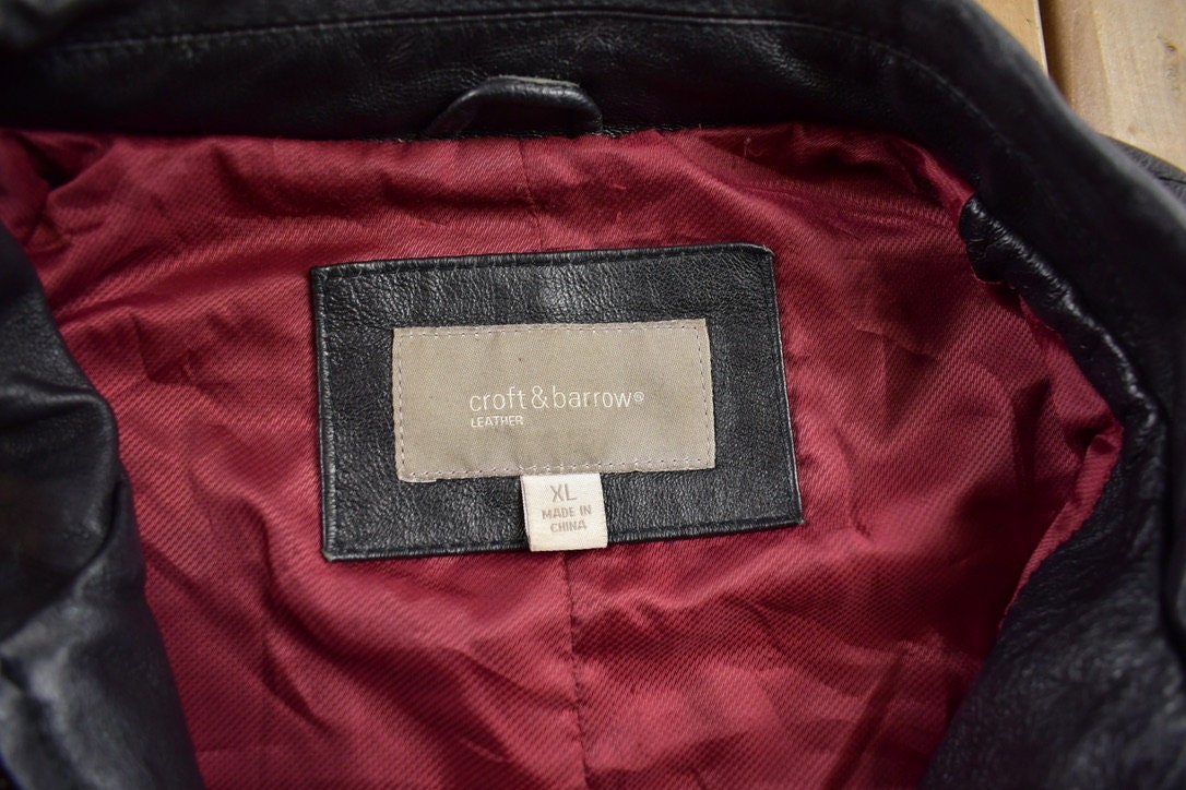 Vintage 1990s Croft & Barrow Leather Jacket