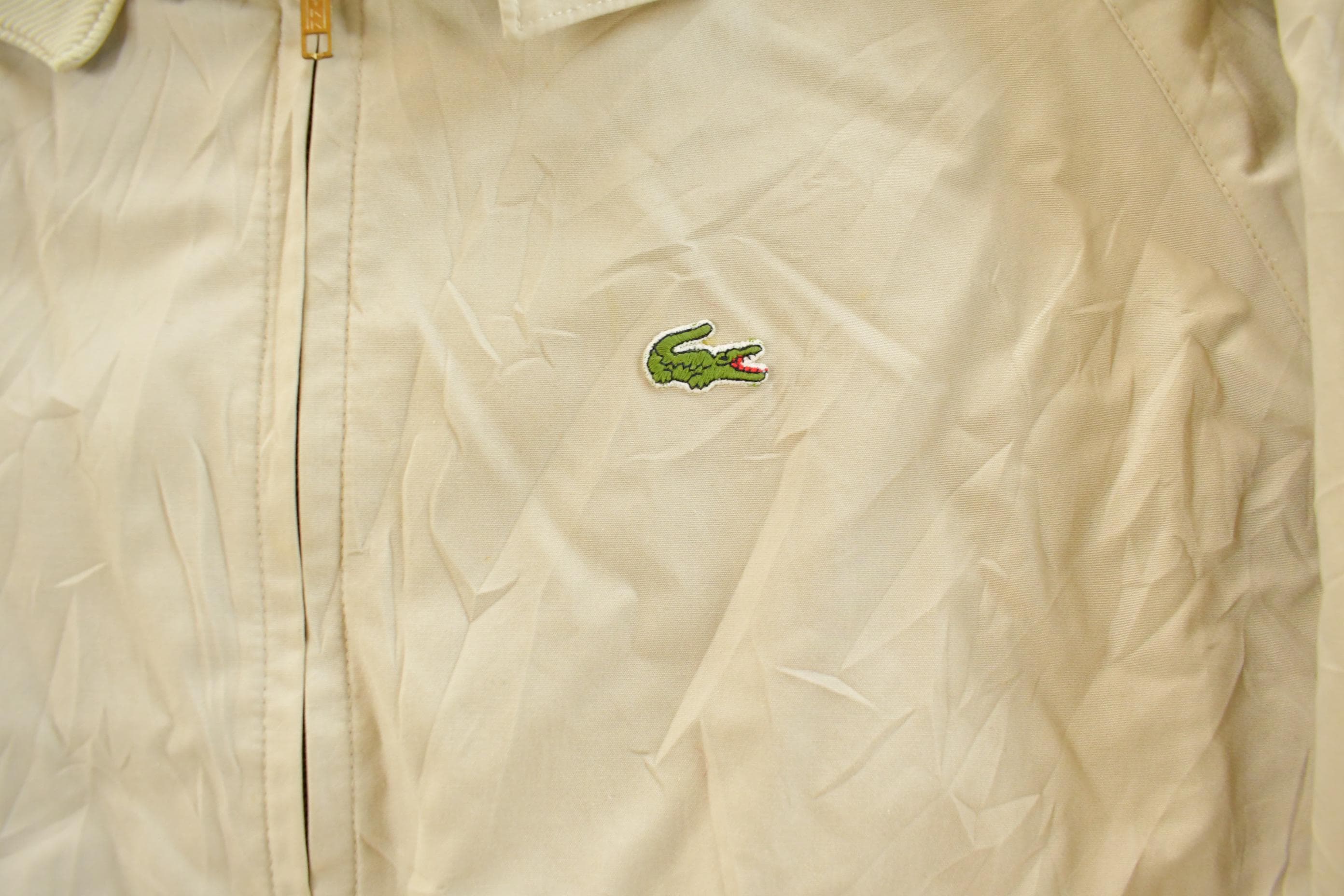 Vintage 1990s Lacoste Izod Full Zip Windbreaker Jacket Men's Large