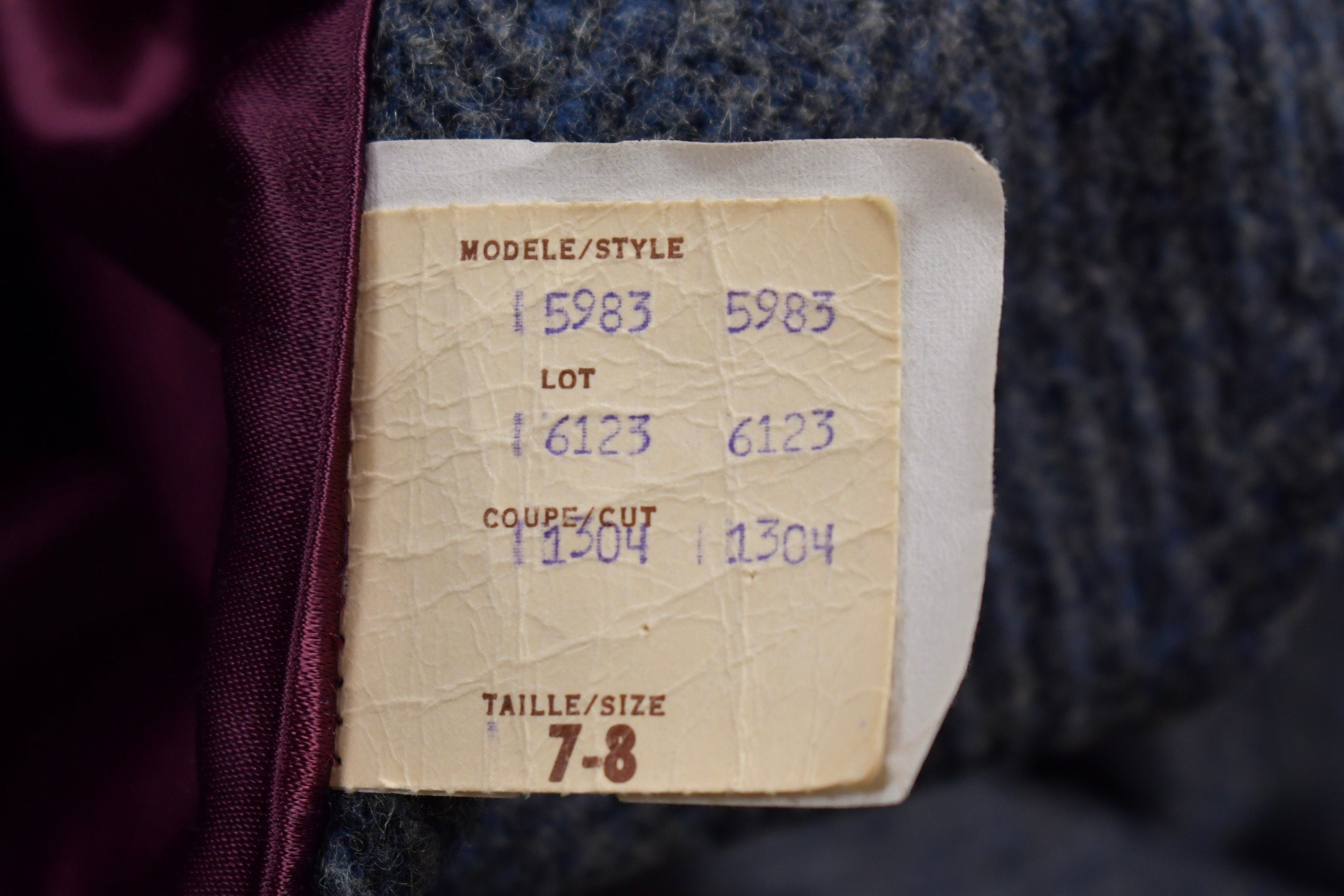 Vintage 1980s Electre Paris Wool Jacket