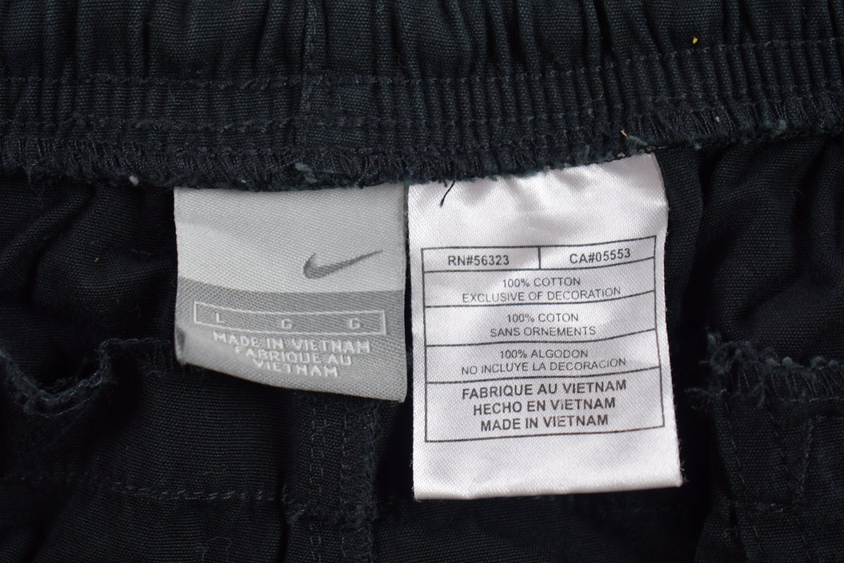 Vintage Y2K Nike Mini Swoosh Cotton Shorts Size Large