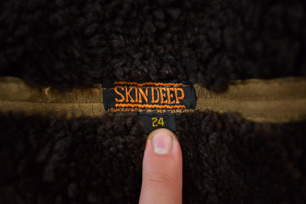 Vintage 1980s Skin Deep Shearling Jacket Made in New Zealand