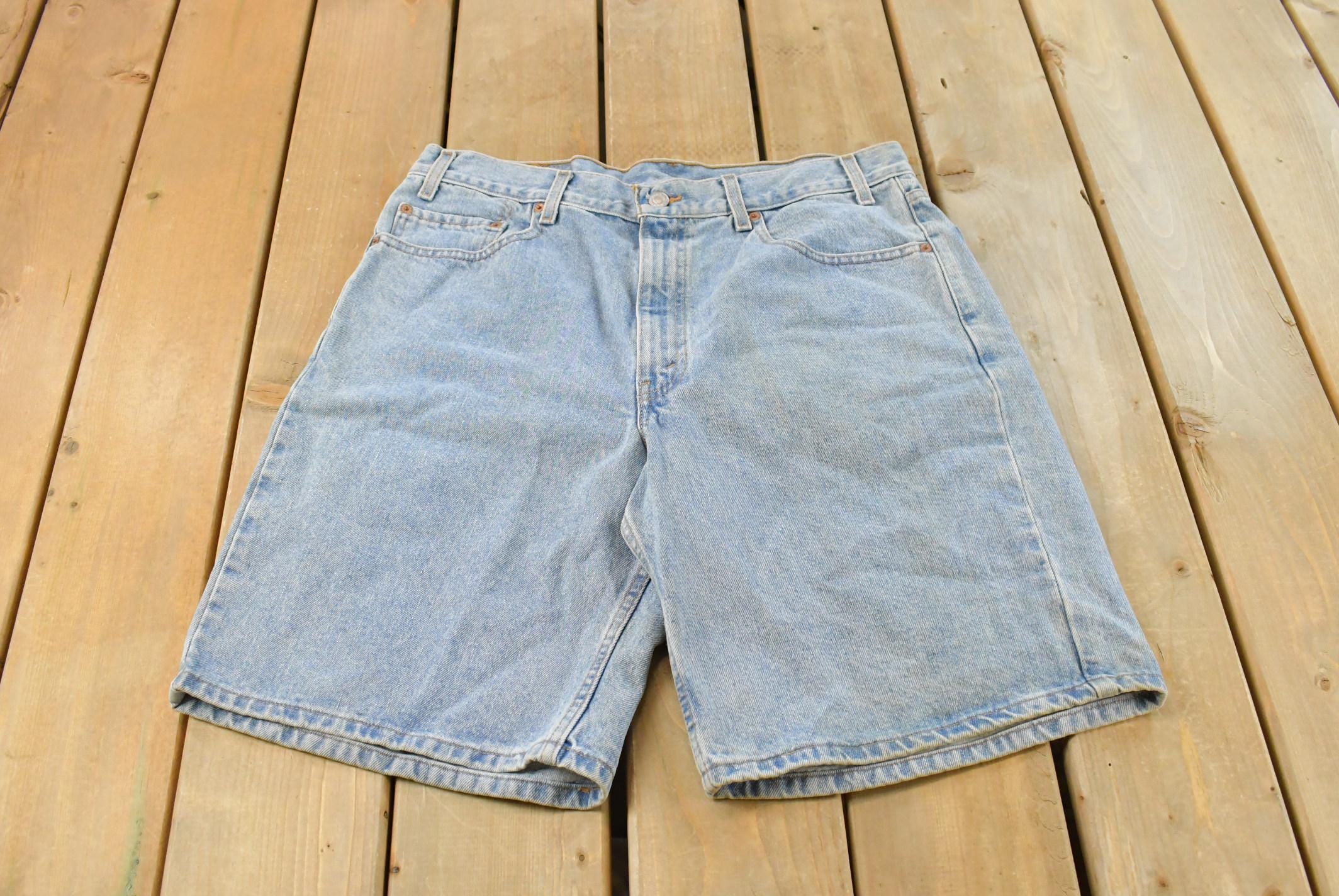 Vintage 1990s Levi's 550 Relaxed Denim Jean Shorts Men's 35 / Relaxed Fit / 90s Shorts / Bottoms / Vintage Jeans/ Jorts