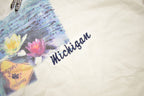 Vintage 1990s Embroidered Butterfly Theme Michigan Souvenir T Shirt  Streetwear  Michigan Tee  Vacation Tee  Travel T Shirt