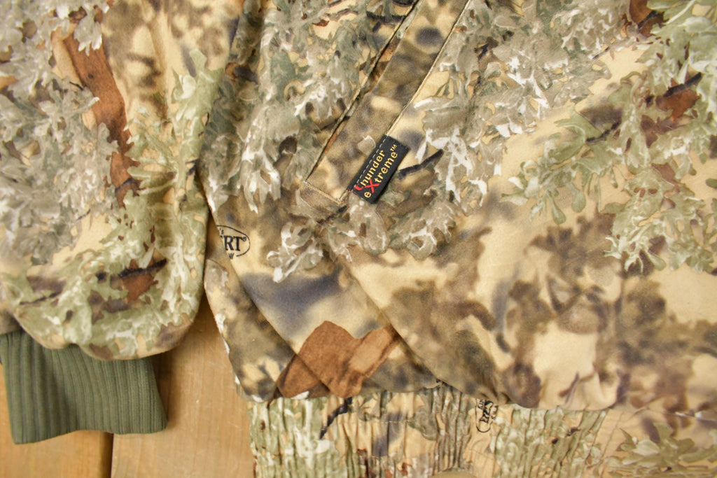 Vintage 1990s King's Outdoor World Tree Camo Bomber Jacket Men's XL