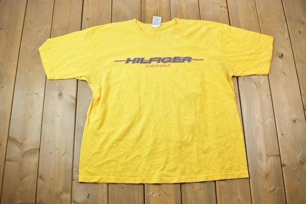 Vintage 1990s Tommy Jeans Hilfiger Denim Graphic T-Shirt