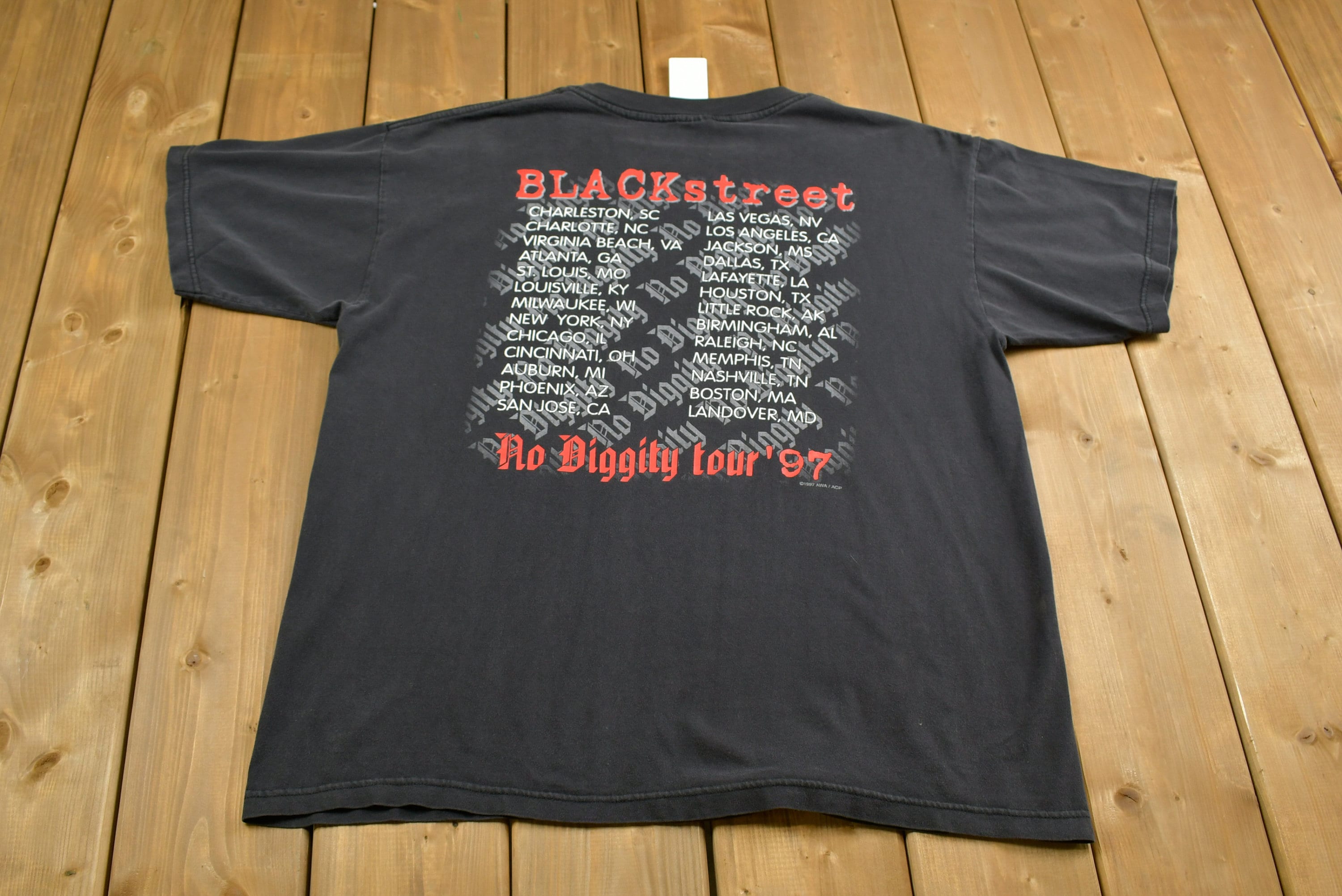 1997 Black Street No Diggity Tour T-shirt