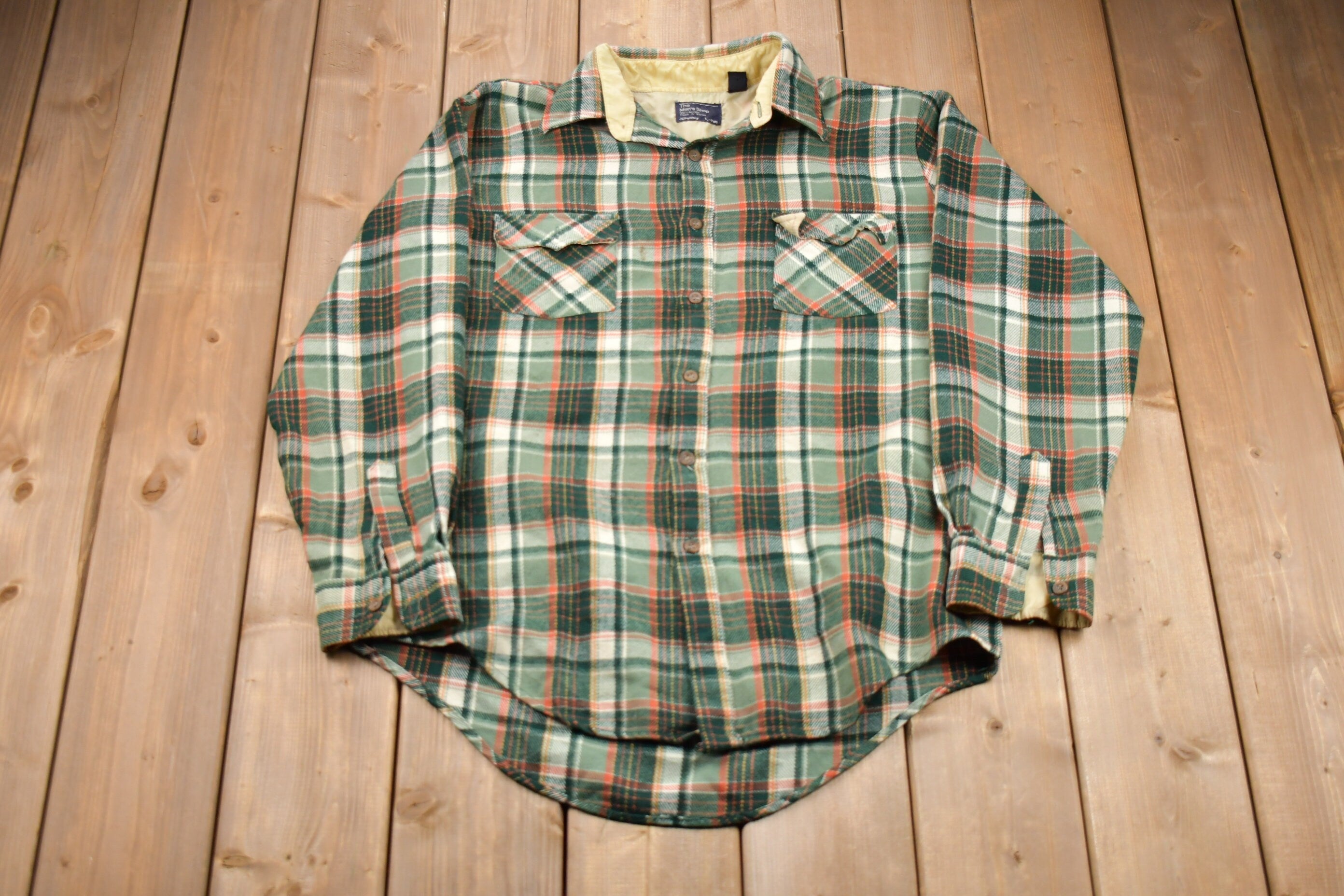 Vintage 1980s JC Penney Men's Shop Button Up Shirt