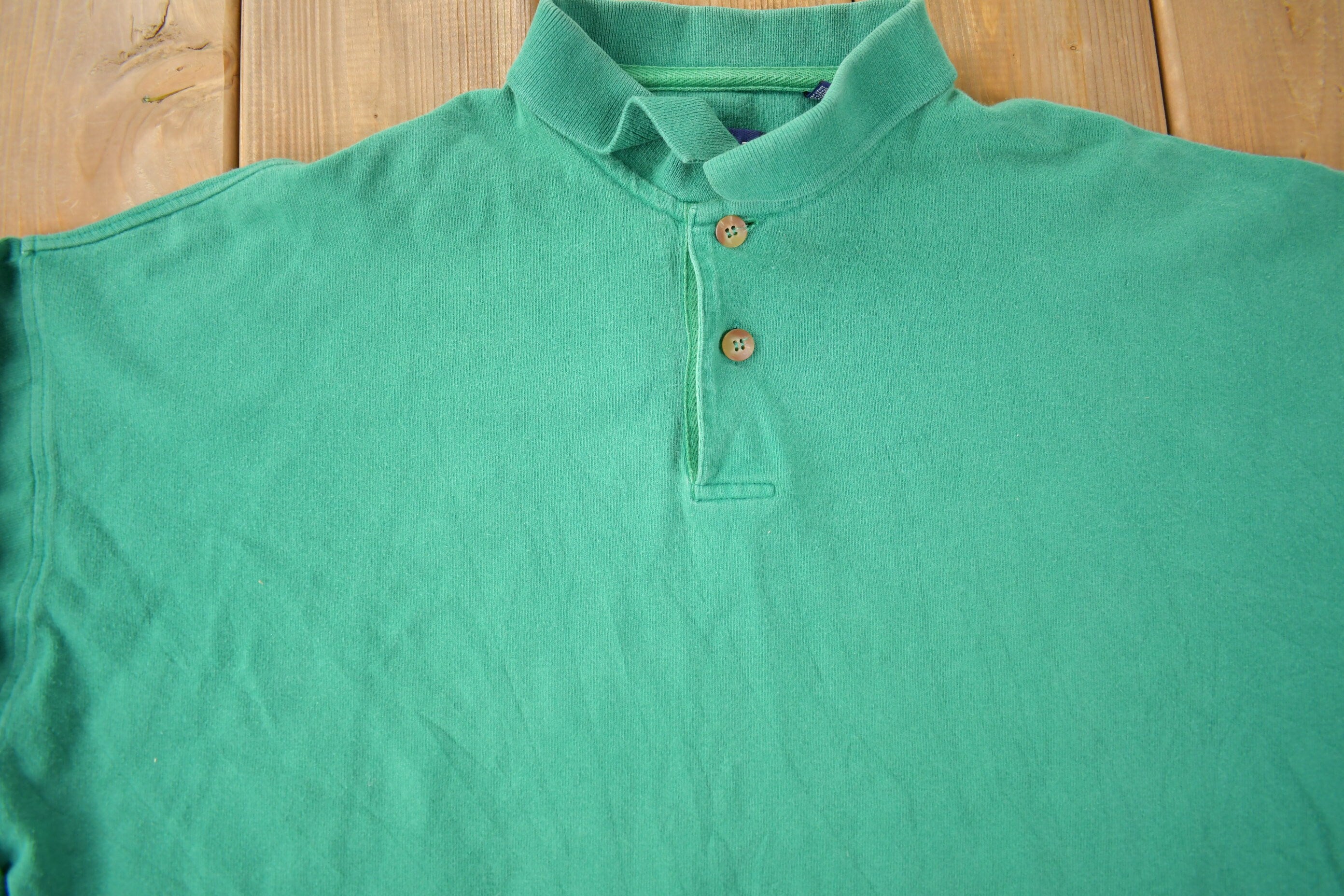 Vintage 1990s GAP Long Sleeve Polo Sweatshirt Size Large