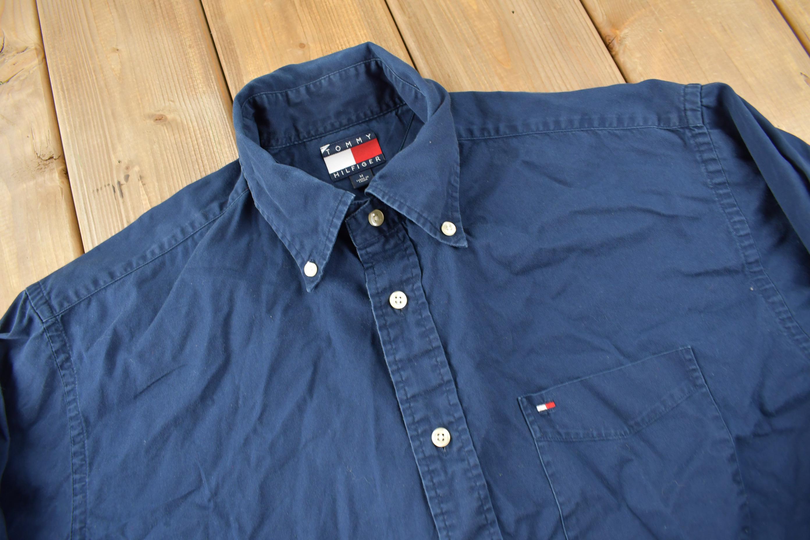 Vintage 1990s Tommy Hilfiger Small Logo Button Up Shirt
