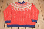 Vintage 1980s Aztec Knitted Sweater