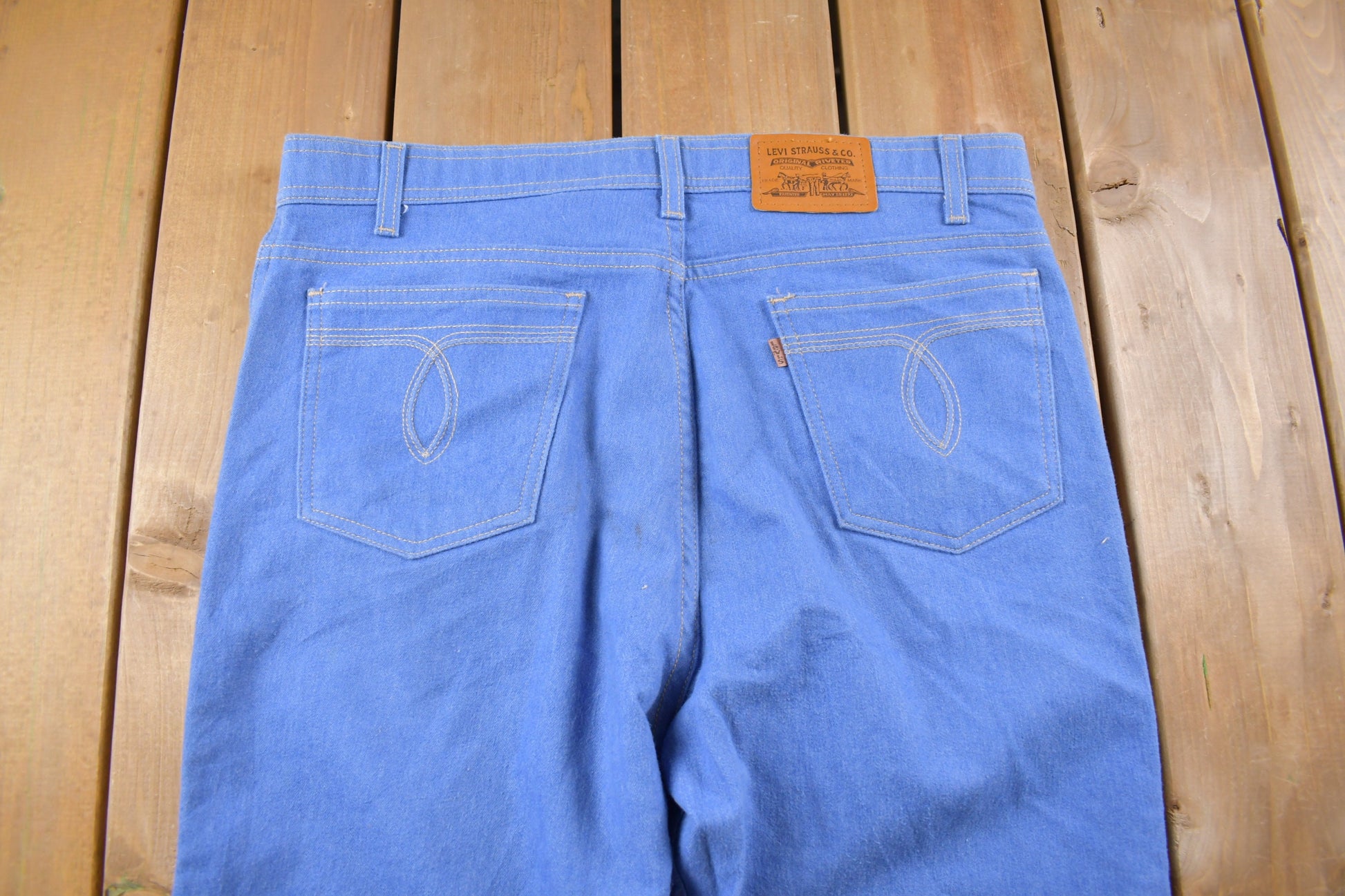 Vintage 1980s Levi's 50% Polyester Jeans Size 36 x 29