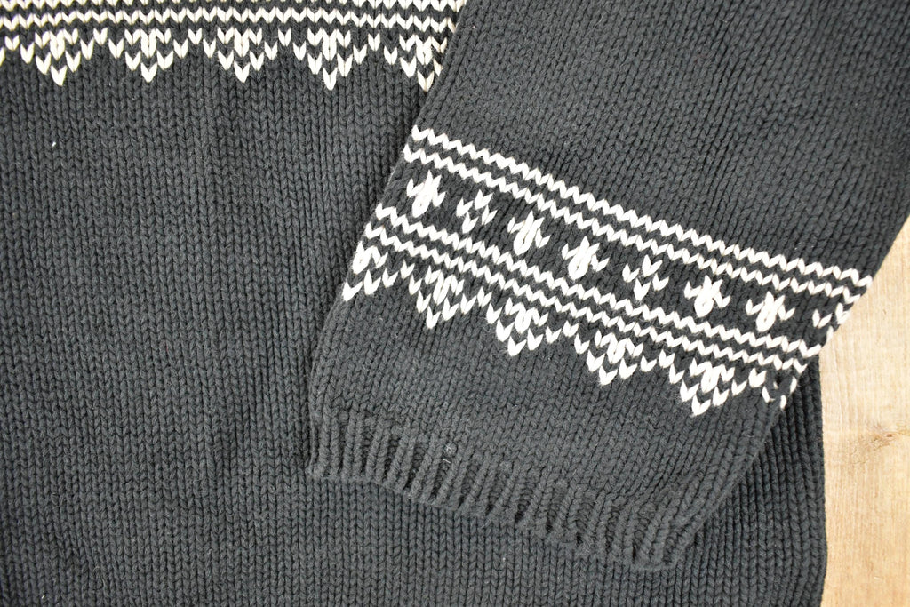 Vintage 1990s Talbots Chunky Holiday Knit Crewneck Sweater Women's L