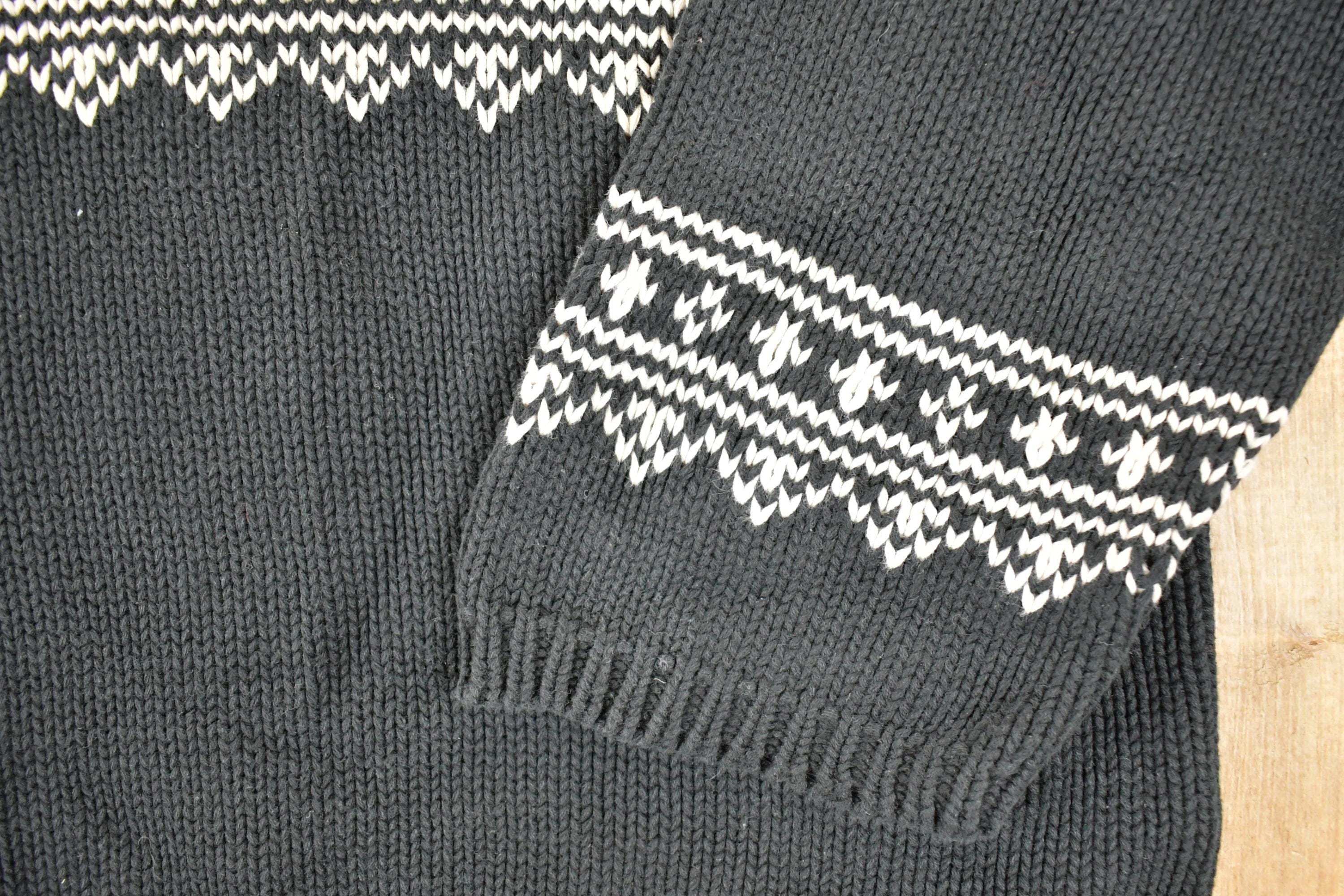 Vintage 1990s Talbots Chunky Holiday Knit Crewneck Sweater Women's L