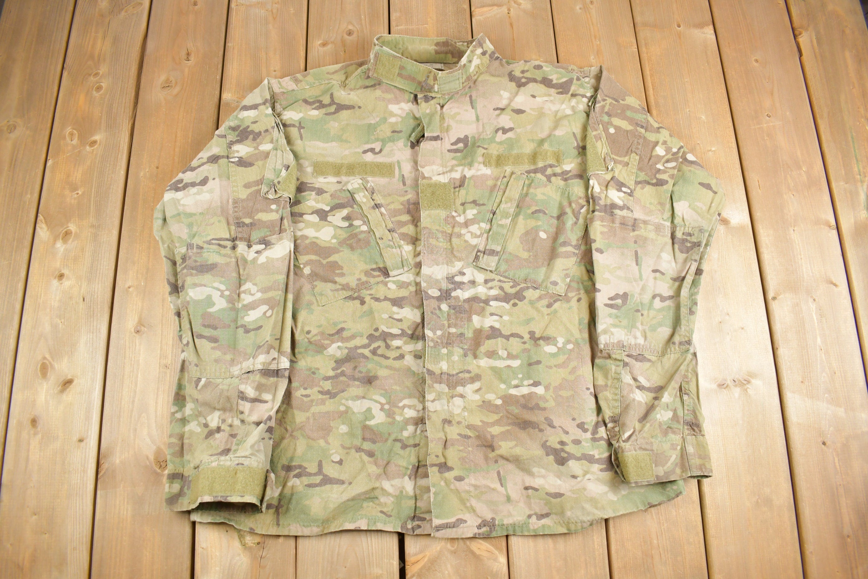 Vintage 1990s Military Desert Camo Insect Repellent Field Jacket