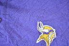 Vintage 1999 Minnesota Vikings NFL Embroidered Quarter Button Shirt Mens XL