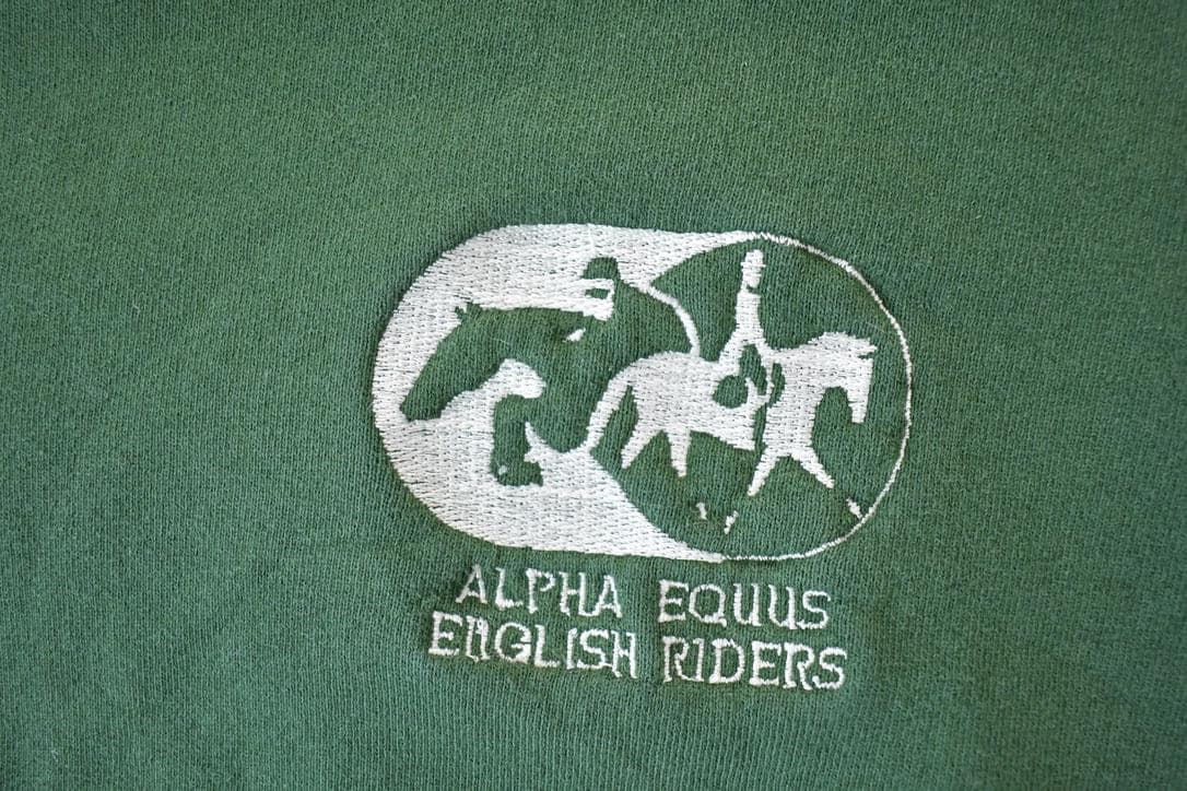 Vintage 1990s Alpha Equus English Riders Equestrian Crewneck
