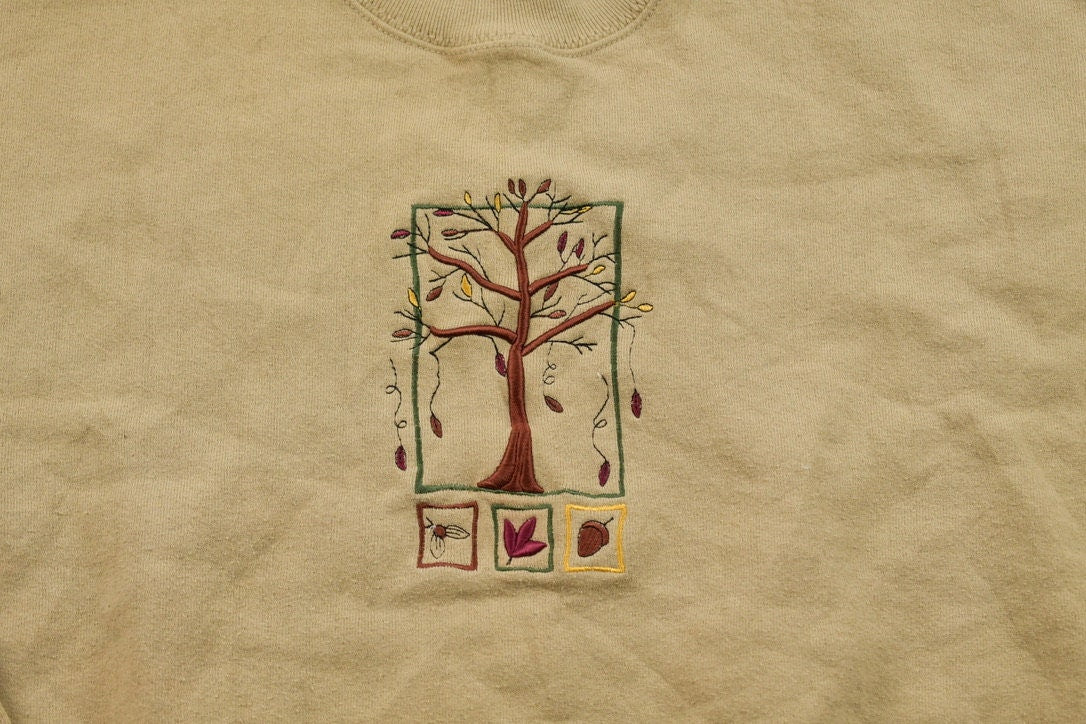 Vintage 1990s Cute Fall Crewneck Sweater