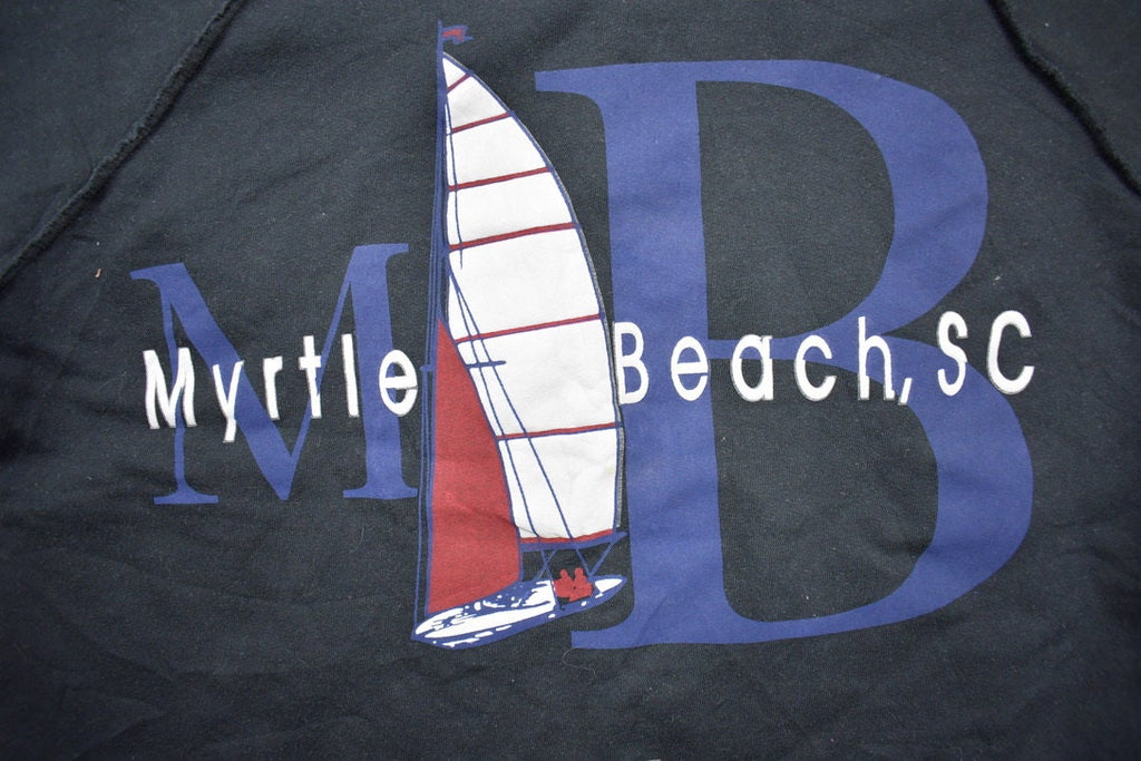 Vintage 1990s Myrtle Beach Souvenir Cropped T-Shirt