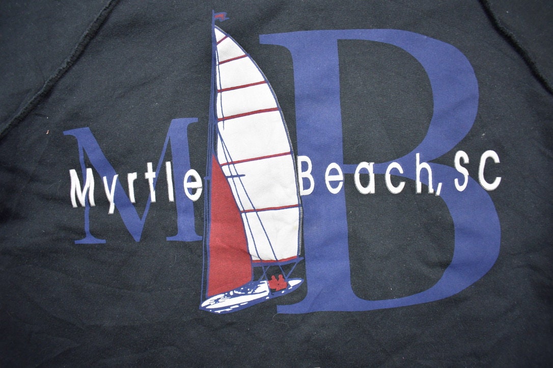 Vintage 1990s Myrtle Beach Souvenir Cropped T-Shirt