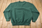 Vintage 1990s Minnesota Madness Walleye Fishing Graphic Crewneck Sweatshirt Made In USA