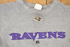 Vintage 1990s Baltimore ravens NFL Football Team Apparel Embroidered Crewneck Sweatshirt Men's L