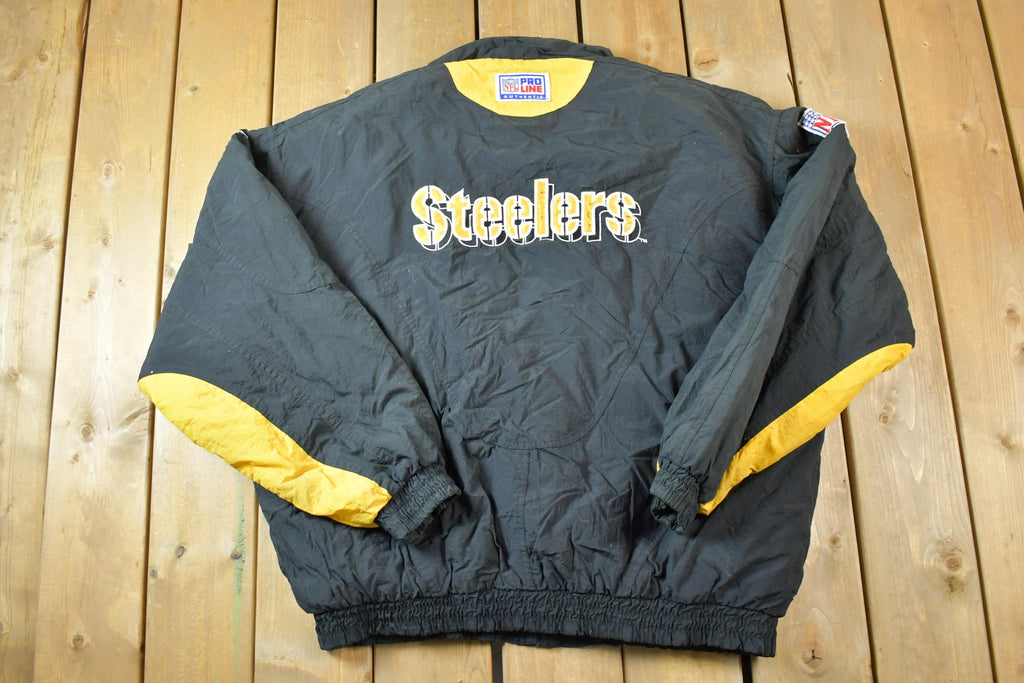 Vintage 1990s Reebok Pittsburgh Steelers Pro Line NFL Football Jacket