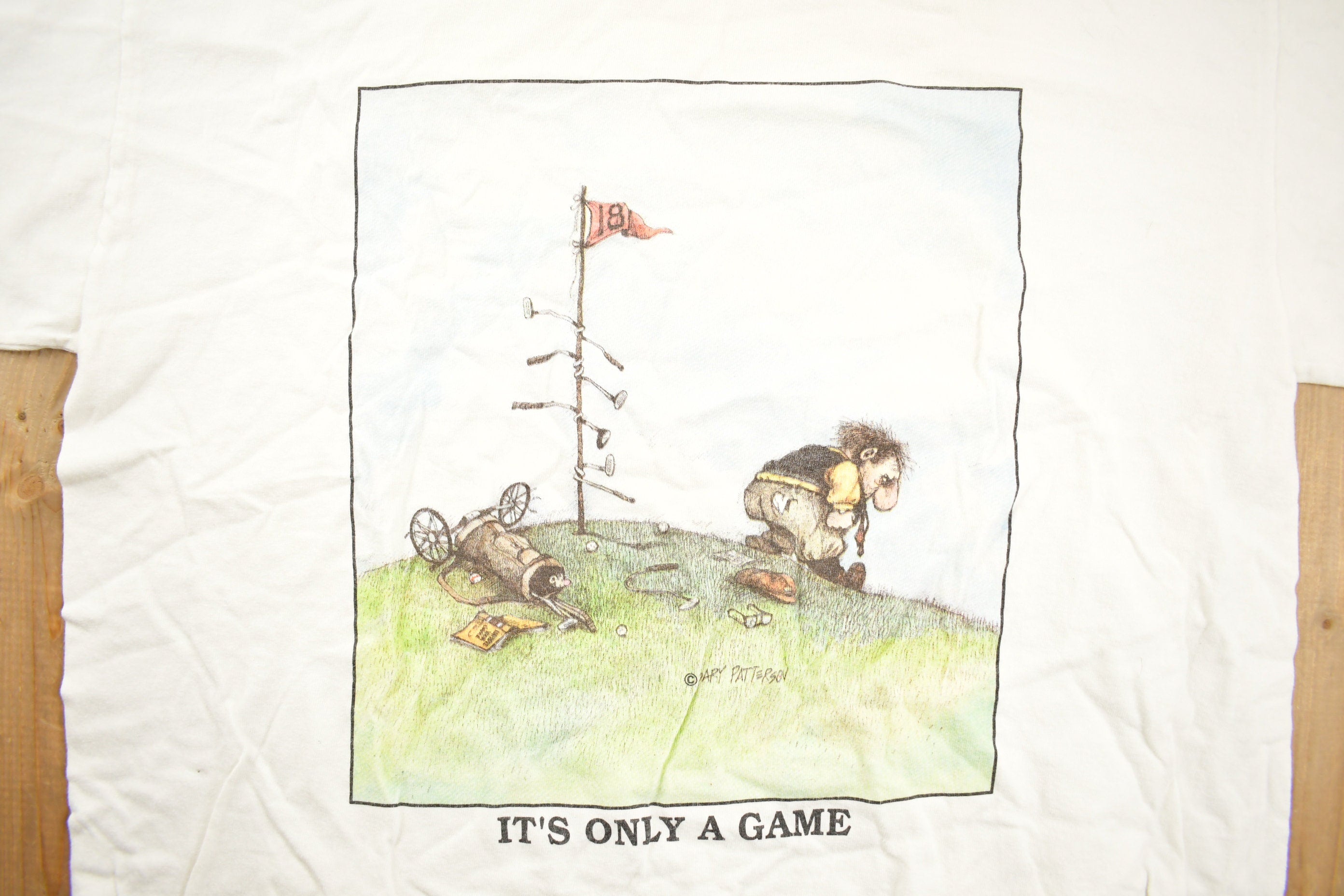 Vintage 1990s "Its Only A Game" Graphic Golf T Shirt