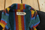 Vintage 1990s Ivy Koral Western All Over Print Wool Robe Men's M  Full Length  Robe Coat  Long Jacket  Southwestern Americana