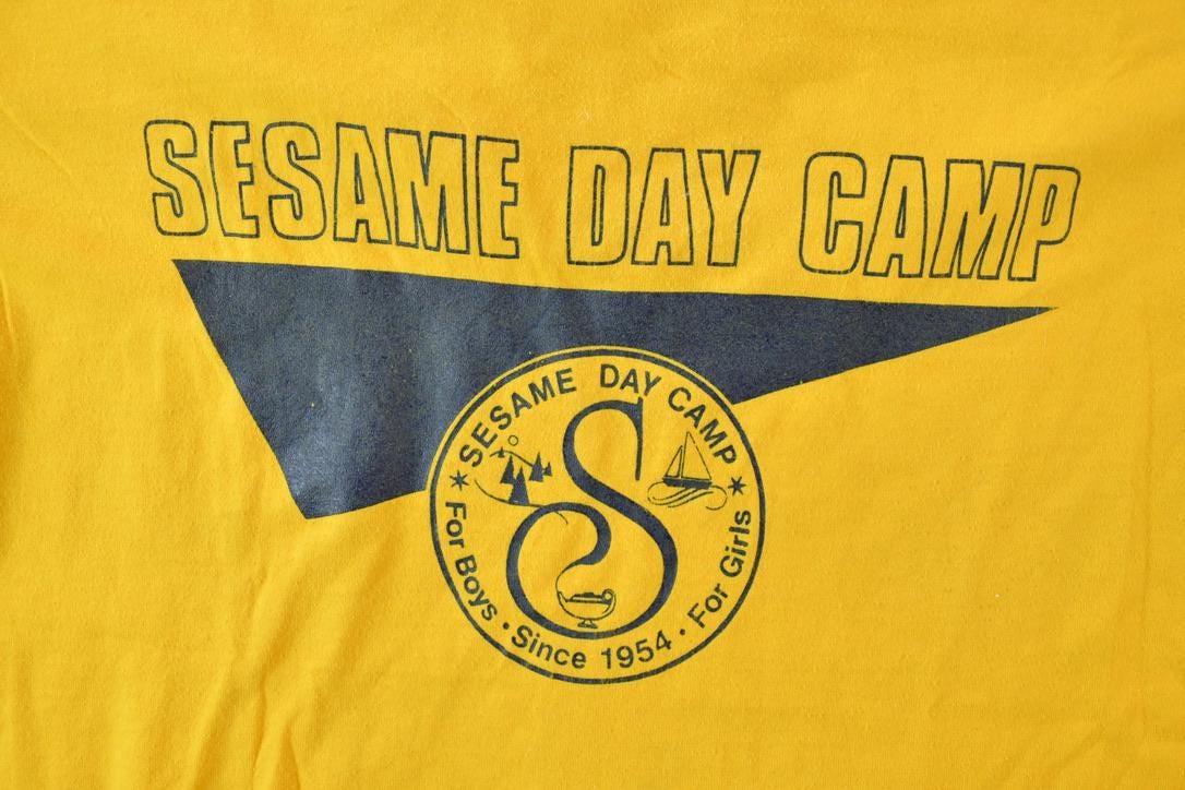 Vintage 1990s Sesame Day Camp Souvenir T-Shirt