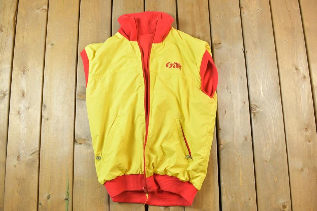 Vintage 1990s Swix Windbreaker Reversible Jacket Vest
