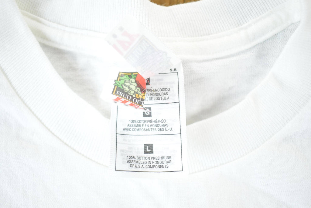 Vintage 1990s New York Manhattan Twin Towers Souvenir T-Shirt Men's L
