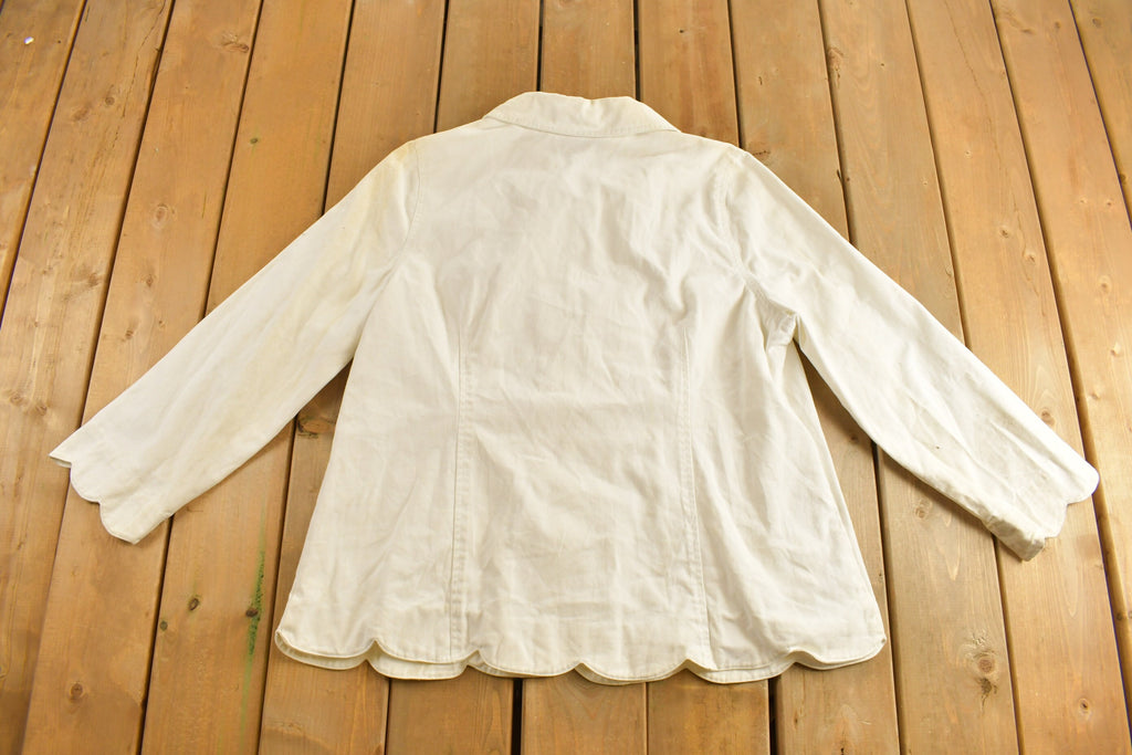 Vintage 1990s Roaman's Cotton Button Up Jacket