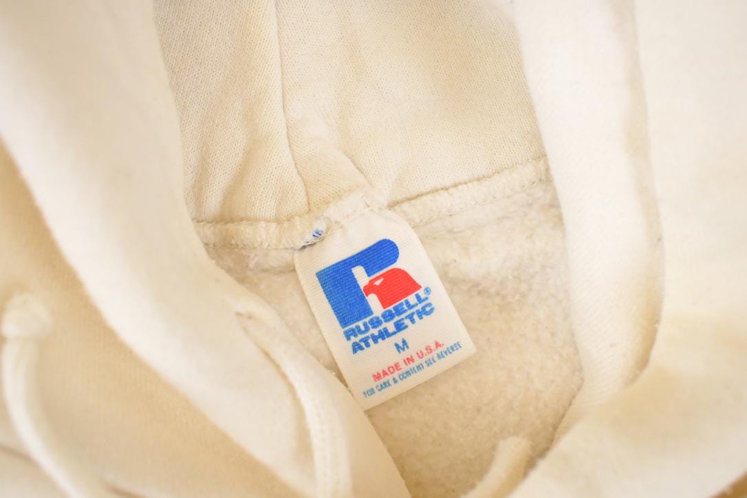 Vintage 1990s Russell Athletic Blank Hoodie Sweatshirt Men's M