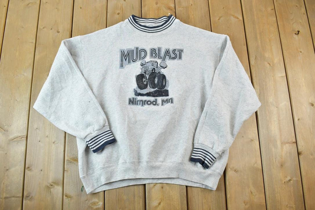 Vintage 1990s Mud Blast Nimrod Mn Crewneck Sweatshirt